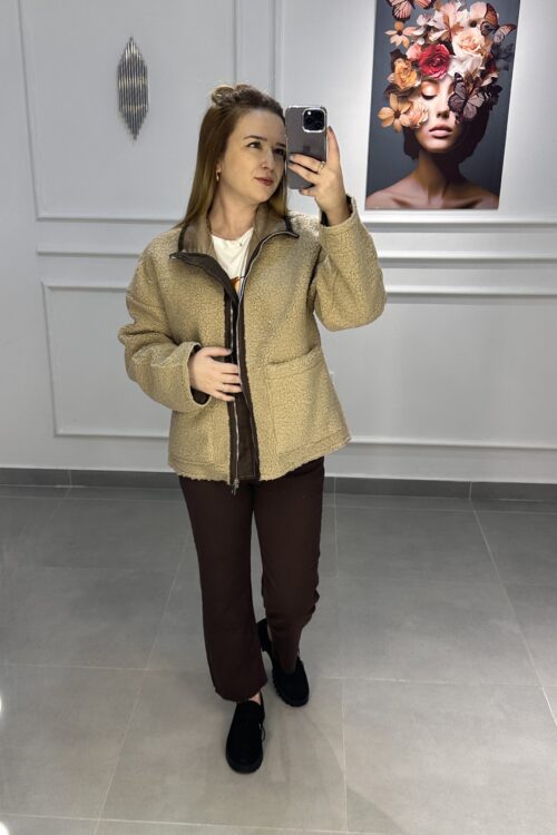 Teddy Biyeli Camel Mont