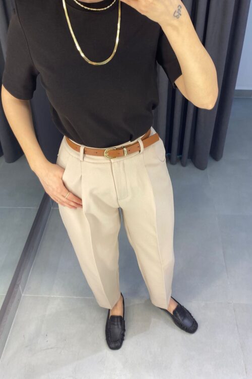 Kemerli Havuç Model Pantolon