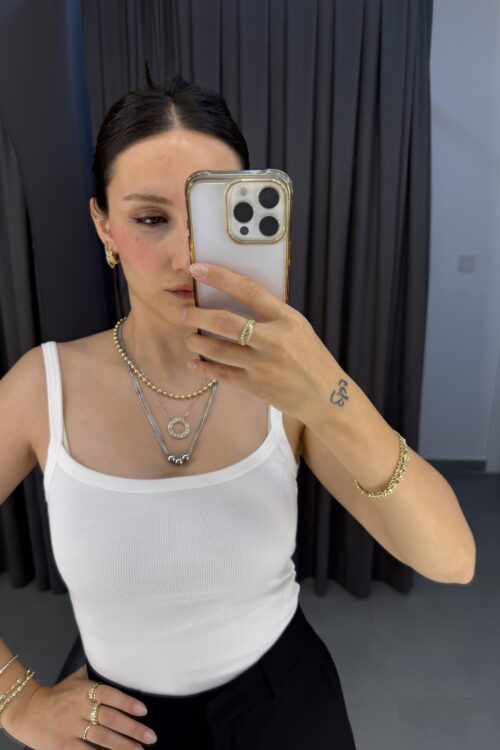 Kaşekorse Bodysuit-Beyaz